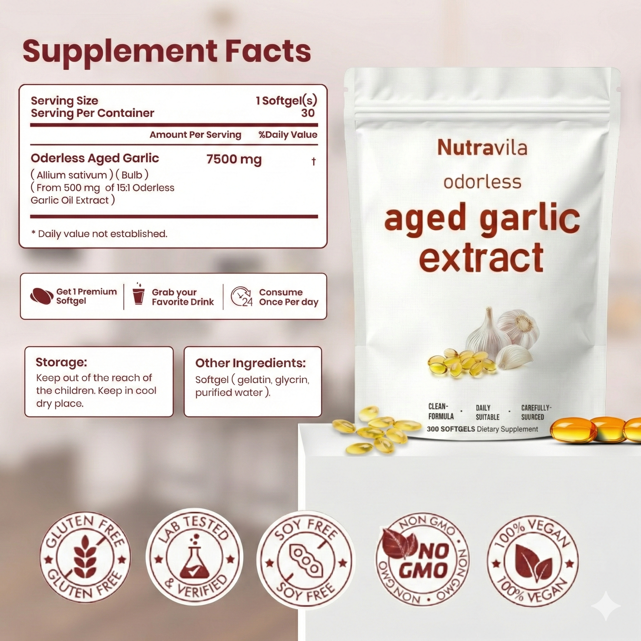 Garlic Extract Soft Gels